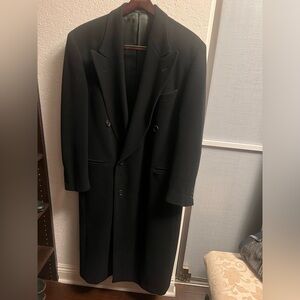 Giorgio Armani Black Men’s Le Collezioni Coat Made in Italy